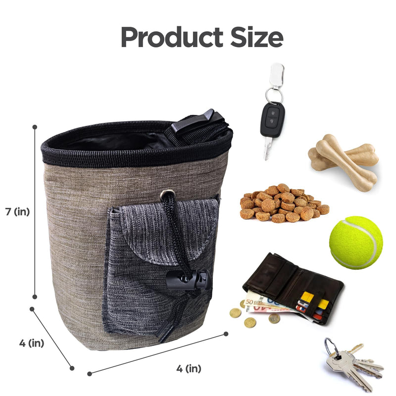 Dog Treat Pouch Training Bag - Pet Training Bag with Closure for Treats, Kibbles and Toys, Dog Training Supplies for Walking Bag with Waist Belt Pet Training Walking & Rewarding Holder - BeesActive Australia