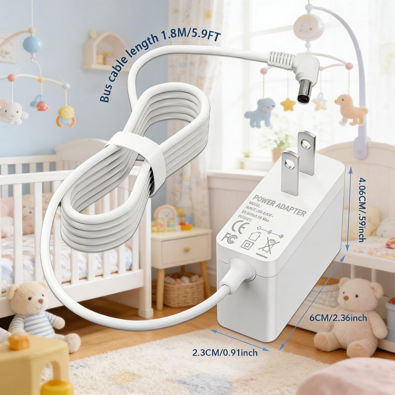 Baby Power Adapter Charegr Compatible with Smile Nasal Aspirator S-503 / S-504 12V Replacement Battery Charging Cord