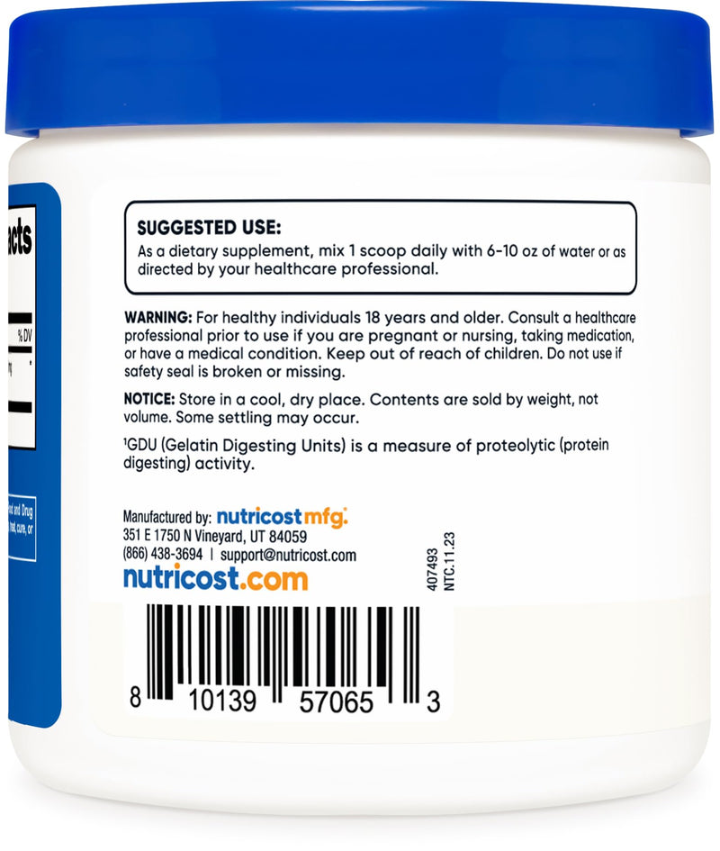Nutricost Bromelain Powder 4 OZ - Non-GMO, Vegetarian, Gluten Free 4 Ounce - BeesActive Australia