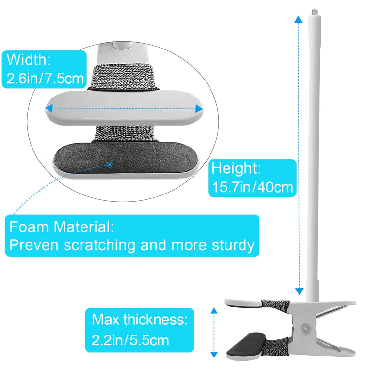 15.7 inches Baby Monitor Mount Compatible with HelloBaby HB6550/HB65/HB6550 pro/HB66/HB248,ANMEATE SM935E Baby Monitor Camera,Flexible Clip Clamp Mount Long Gooseneck Arm - BeesActive Australia