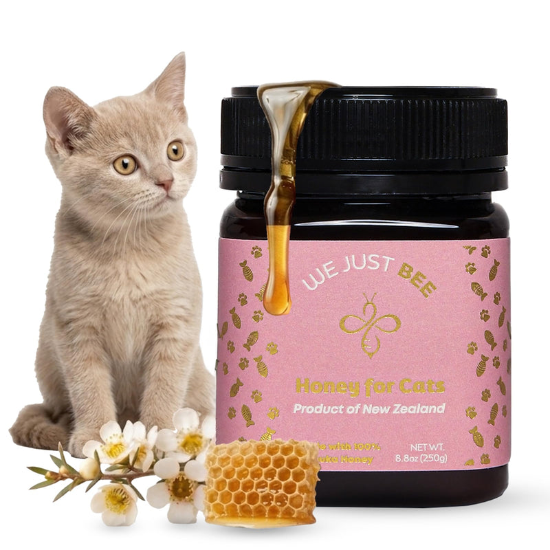 Manuka Honey for Cats MGO 400+ | Feline Wellness Cat Treat – Premium New Zealand Manuka Honey | Medical Grade Support for Cat Wound Care, Skin & Immunity Health – 250g / 8.8oz