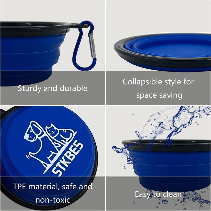 Collapsible Dog Bowl, 10 Pack, Portable, Safe, Reusable, Suitable for Indoor and Outdoor Activities - BeesActive Australia