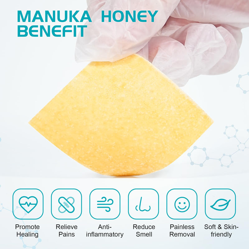 Manuka Honey Calcium Alginate Wound Dressing 2"x2" Pack of 10, Medical Grade Manuka Honey Wound Care Bandages High Absorbency Patches for Wounds - BeesActive Australia