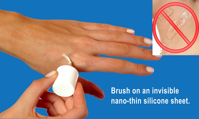 Scarguard - Invisible Brush-On Silicone Sheet with Vitamin E - Scar Removal for Keloids, Burn Scars, Surgery Scars, Stitches, Cuts - No Ugly Scar Sheets, Cream or Messy Scar Gel Needed - BeesActive Australia