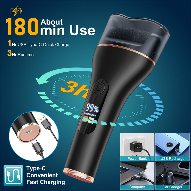 Electric Callus Remover for Feet Rechargeable Portable Electronic Foot File Pedicure Tools 16 In 1 Foot Callus Remover Kit Foot Scrubber Professional Foot Care To Remove Dead Skin Hard Skin Dry Cracks Black Electric Callus Remover +16 In1 - BeesActive Australia