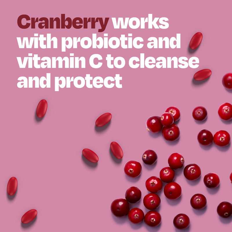 Cystex Cranberry Urinary Health Supplement - 3-in-1 UTI Protection with Probiotics, Prebiotics, & Vitamin C - Supports Vaginal pH, Yeast Balance, & Urinary Health - Fast-Acting - Sugar-Free - 75-Count - BeesActive Australia