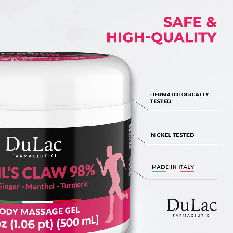 Dulac - Devil's Claw 98% Cream Maximum Strength 16.9 Fl Oz, Natural Joint and Muscle Comfort Cream, Enriched with Menthol for Cool Effect 16.9 Fl Oz (Pack of 1) - BeesActive Australia