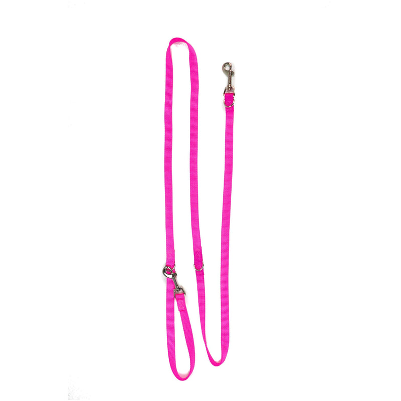Blue-9 Multi-Function Hands Free Dog Leash, Double Attachment 6 Foot Adjustable Lead for Obedience, Running, and Agility Training, Made in The USA, Hot Pink, Small/Medium Small Medium - BeesActive Australia