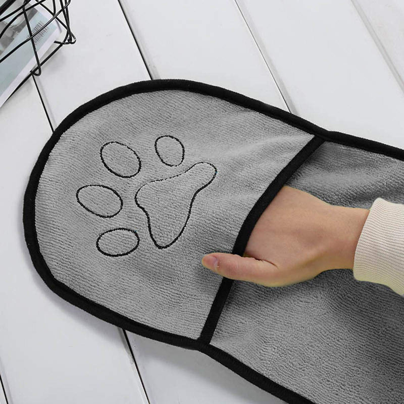 Nicoone Dog Towel, Pack of 2 Ultra Absorbent Pet Towels, Microfibre Pet Bath Towel for Cats, Dogs and Other Small Animals - BeesActive Australia