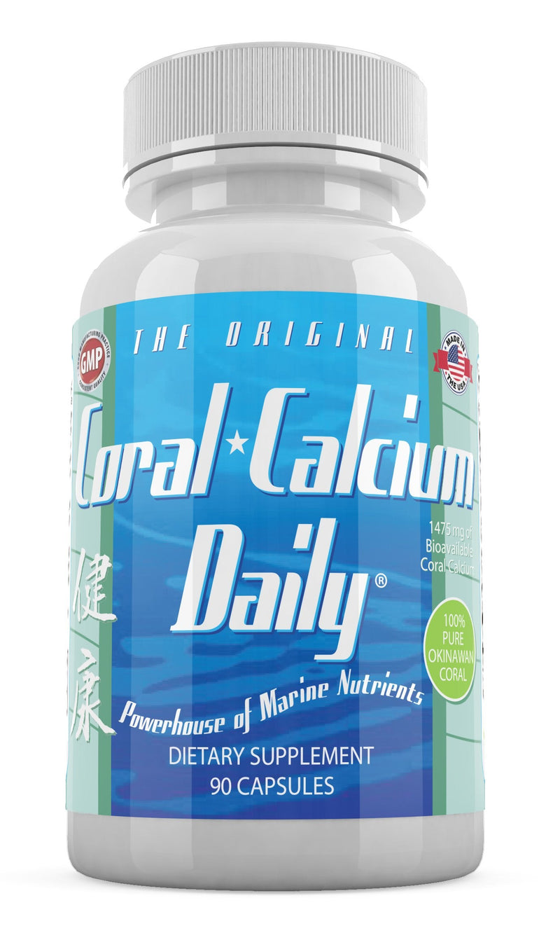 Daily Health - Pure Okinawa Coral Calcium - Marine-Grade Supplement with 72 Trace Minerals - 1475mg, 270 Vegetable Capsules (3 Month Supply) 3