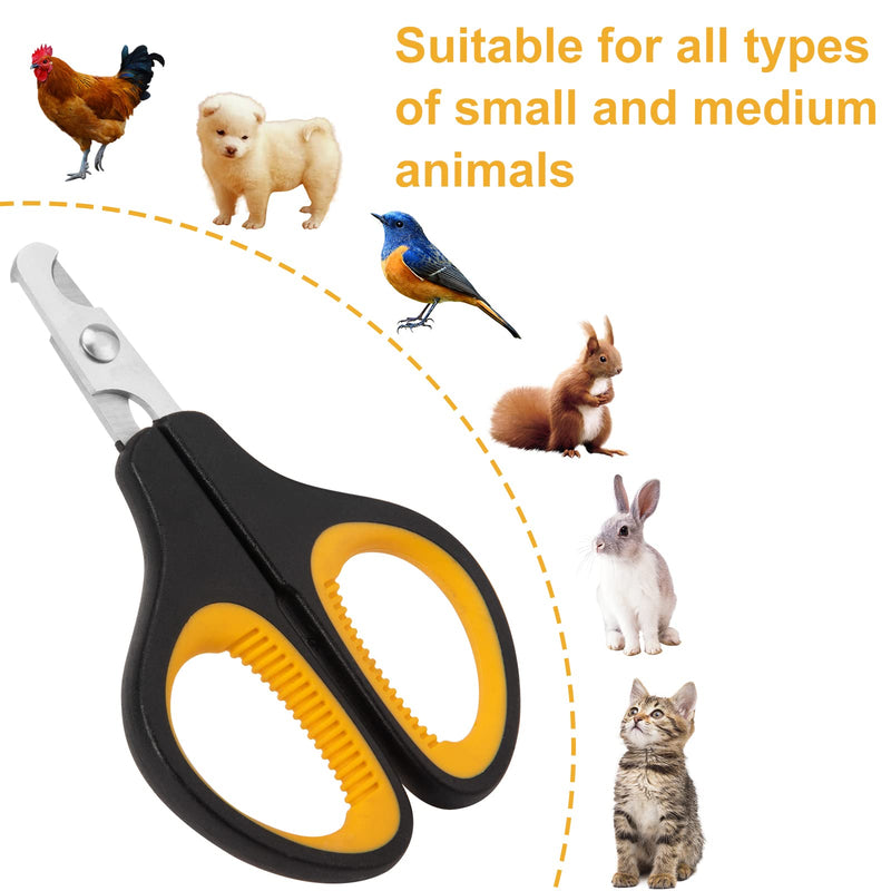 Cat Nail Clipper, Premium Dog Nail Clippers Trimmers Cat Claw Pet Nail Clippers Professional Ergonomic Anti-Slip Small Animals Grooming Tool for Kitten Cats Puppy Birds Hedgehogs Rabbits Hamsters - BeesActive Australia