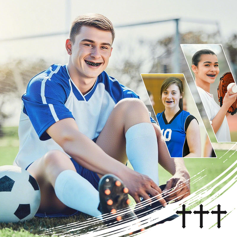 6 Pcs Cross Mouth Guards Christian Teeth Armor Sport Game Guard Religious Mouthguards for Boxing, Football, Basketball, Baseball, MMA, Rugby and All Contact Sports - BeesActive Australia