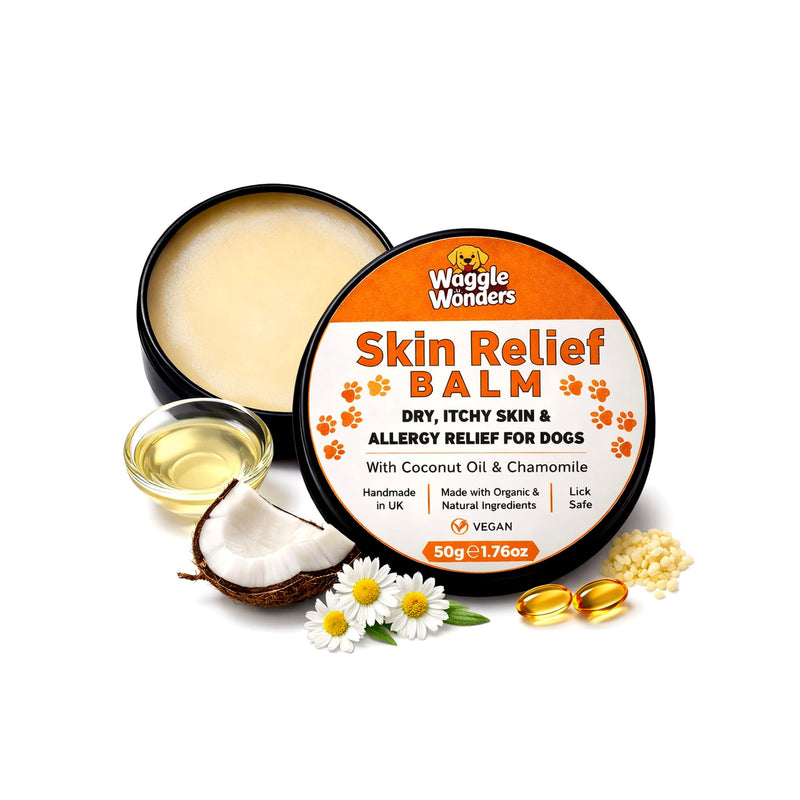 Dog Itch Relief Balm – Skin Relief Balm, Soothes Hot Spots, Dry & Itchy Skin, 100% Natural, Lick-Safe, Vegan Formula (50g) 50g