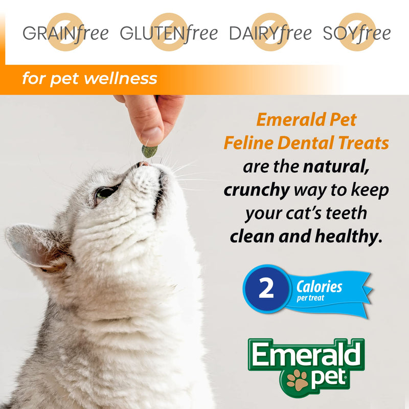 Feline Dental Treats — Tasty and Crunchy Cat Dental Treats Grain Free — Natural Dental Treats to Clean Cat Teeth, Freshen Cat Breath, and Reduce Plaque and Tartar Buildup — Catnip Treats, 3 oz - PawsPlanet Australia