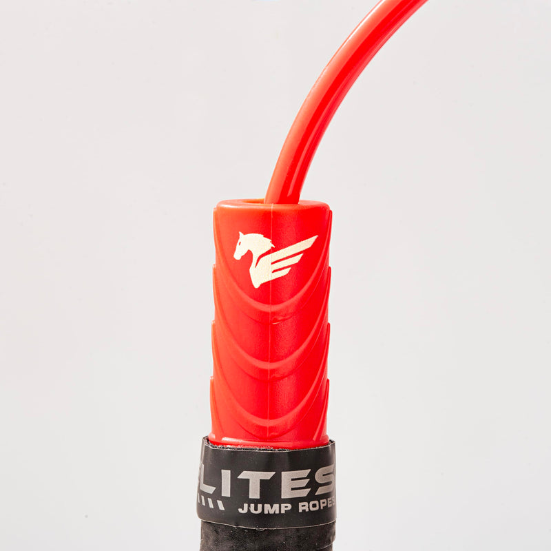 Elite Jumps Freestyle PVC Jump Rope Bundle - Premium Quality Adult Jump Ropes for Fitness - Lightweight Cardio Skipping Jump Rope for Exercise and Training - Unbreakable Grip Tape Handles Silver