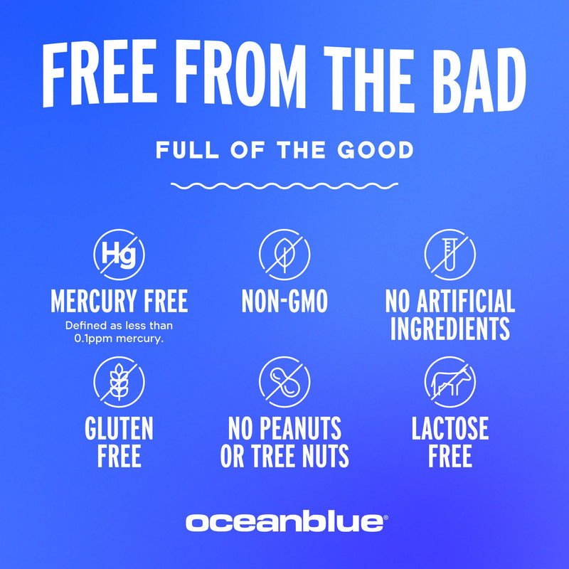 Oceanblue Professional Omega-3 2100 – Triple Strength DPA EPA DHA Omega 3 Supplement – High Potency Burpless Wild Caught Fish Oil – Orange Flavor, 120 Softgels (60 Servings) 120 Count (Pack of 1)