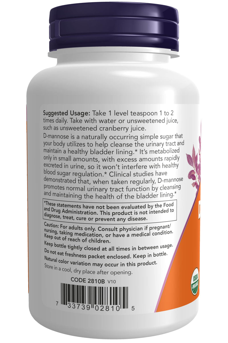 NOW Foods, D-Mannose Pure Powder, 3 oz (85 g)