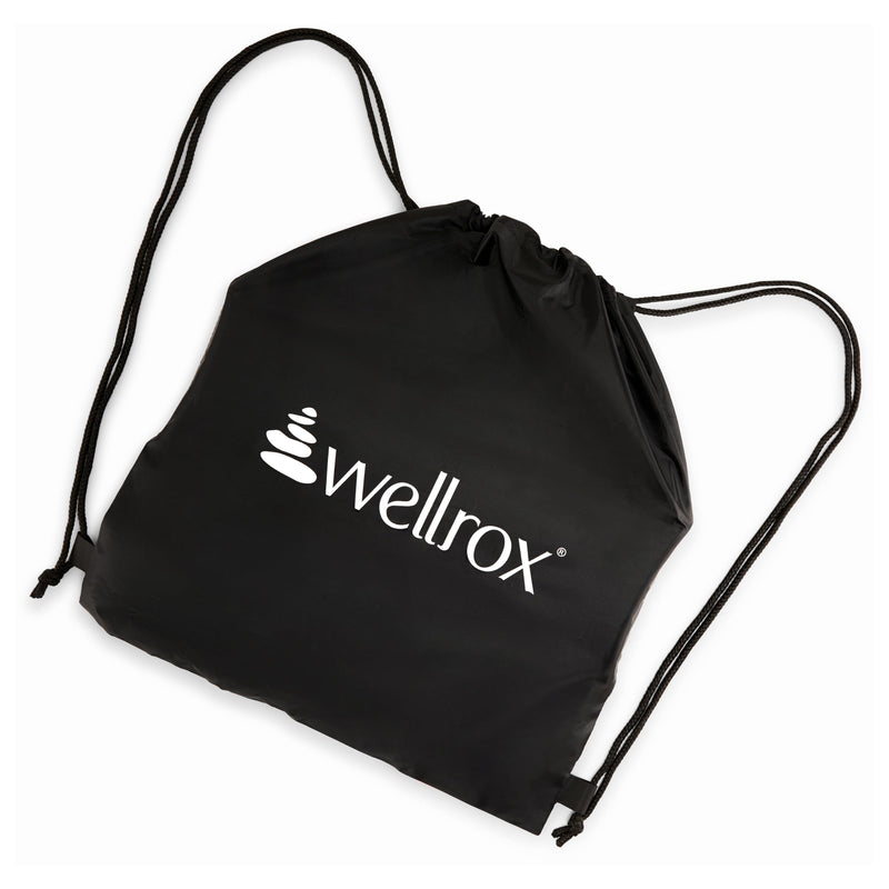 Wellrox Pilates Ring and Carrying Bag- Lightweight Magic Circle Yoga Ring- Core, Thigh and Arm Exerciser for Yoga, Pilates, Strength Training (15 inches) Black