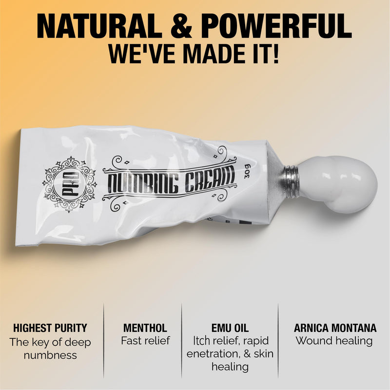 Numbing Cream Max Strength Deep Numbing Cream with Menthol, Emu Oil and Arnica (1 Pcs(1x30g)) 1.1 Fl Oz (Pack of 1) - BeesActive Australia