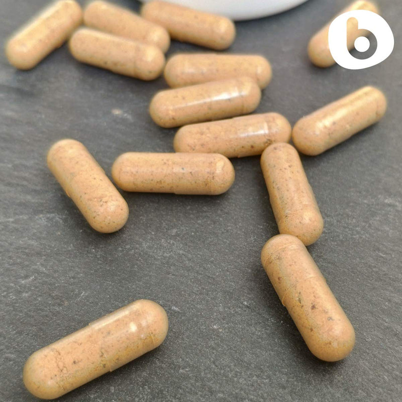 b Natural RoseHips & Acerola Capsules - Plant Based Vitamin C 1000mg from Acerola Cherry Powder & Rosehip Powder - Without Ascorbic Acid - Supports Immune Health - GMO Free - 90 Vegan Capsules