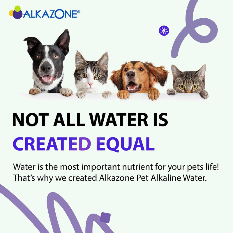 Alkazone Alkaline Water Drops for Cats and Dogs | Provide Essential Minerals | Support Optimal Health | Tasteless & Flavorless | 1 Pack Yields 20 Gallons | Serving Size 3 Drops