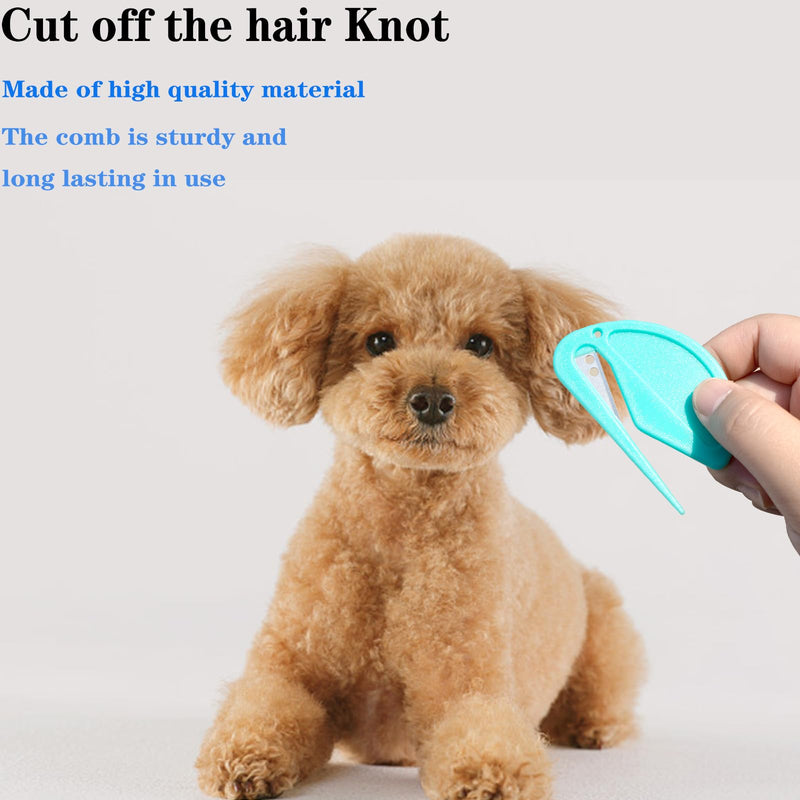 10pcs Knotting Comb for Cats and Dogs,Knotting Comb Pet Grooming Tool,Multifunctional Knotting Comb for Pet Hair Removal,Suitable for pet’s Tangled and Loose Hair Fivecolor - BeesActive Australia