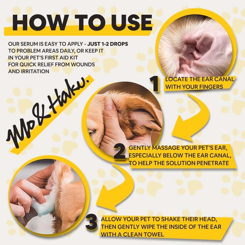 Dog Ear Infection Treatment – Natural Dog Ear Cleaner, Ear Infection Relief, and Skin Soothing for Pets with Plant-Based Ingredients - BeesActive Australia