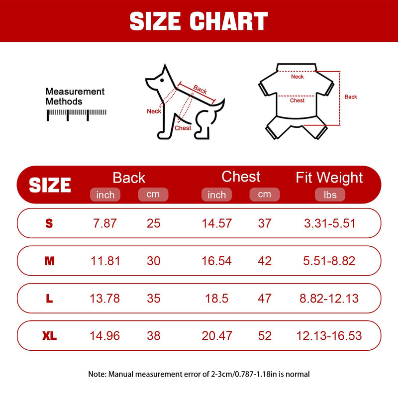 Dog Coat Cold Weather, Cute Dog Jackets Winter Coat, Dog Clothes for Christmas Day, Warm Coats Dogs Cold Weather for Small Medium Dogs (Large) Large - BeesActive Australia