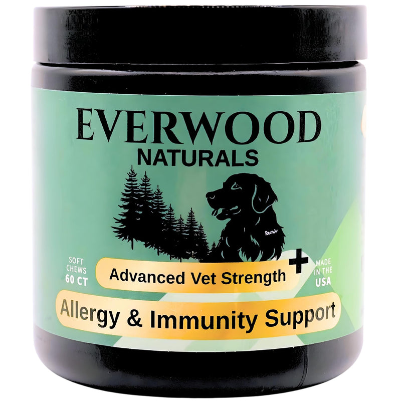 Premium Allergy & Immunity Support Soft Chews for Dogs – Colostrum, Plasma Proteins, Yeast & Vitamins C & E – Dog Immunity & Allergy Supplement – 60 Soft Chews