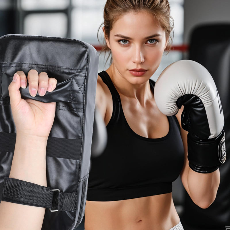 2 Pack Muay Thai Pad for Training Boxing Equipment Kicking Punching Shield Muay Thai Kickboxing Training Pad for MMA, Martial Arts, Karate, Taekwondo, Punching, Foot, Knee and Elbow Target