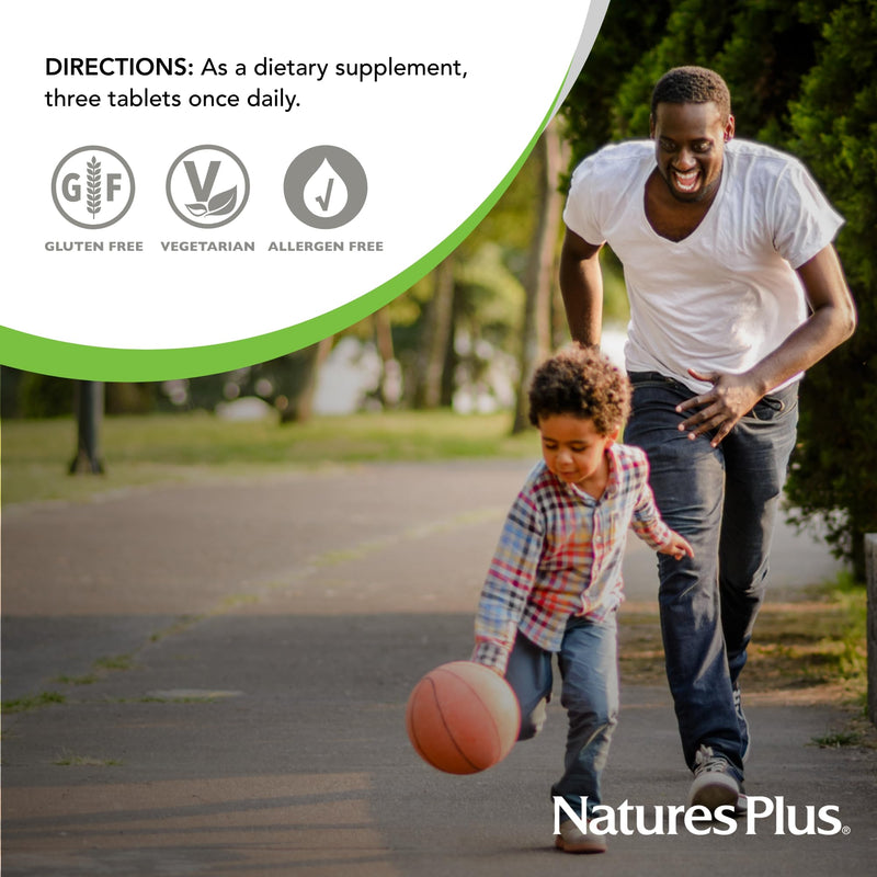 NaturesPlus Source of Life No Iron - 180 Tablets - Multivitamin & Mineral Supplement with Vitamin D3 - Supports Natural Energy & Well-Being - Gluten Free, Vegetarian - 60 Servings 180 Count (Pack of 1)