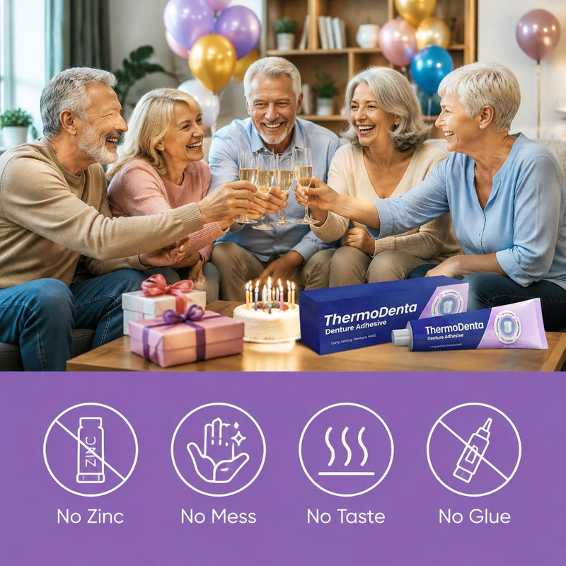 Comfort Seal Pro Denture Adhesive, Thermoplastic Denture Adhesive, Extra Strong and Durable Denture-Adhesive, Long Lasting Effect(2PCS) 2pcs