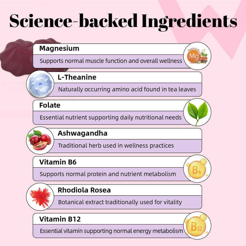Wondermoon Cortisol Gummies for Women, 7-in-1 Cortisol Reducer, 60 Count | Cortisol Supplement -Stress, Mood, Focus, Sleep Support -Ashwagandha, Rhodiola Rosea, L-Theanine, Magnesium, Blueberry Flavor