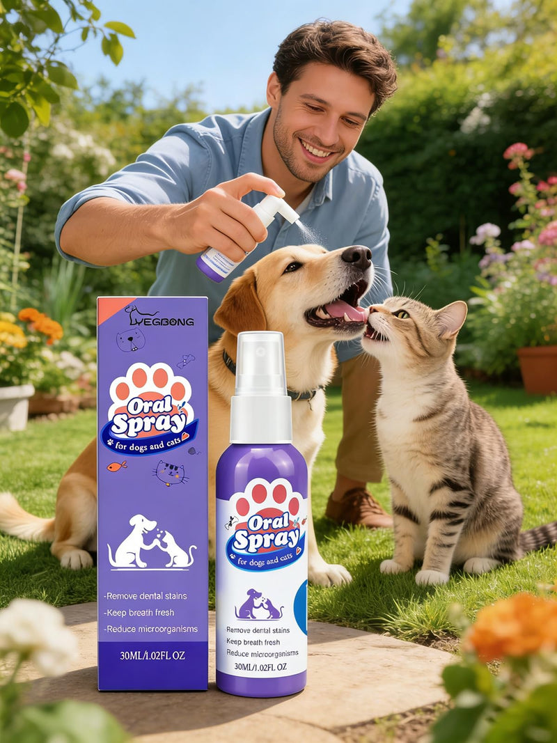 Cat & Dog Dental Care Spray - Remove Tartar & Freshen Breath Oral Care Spray