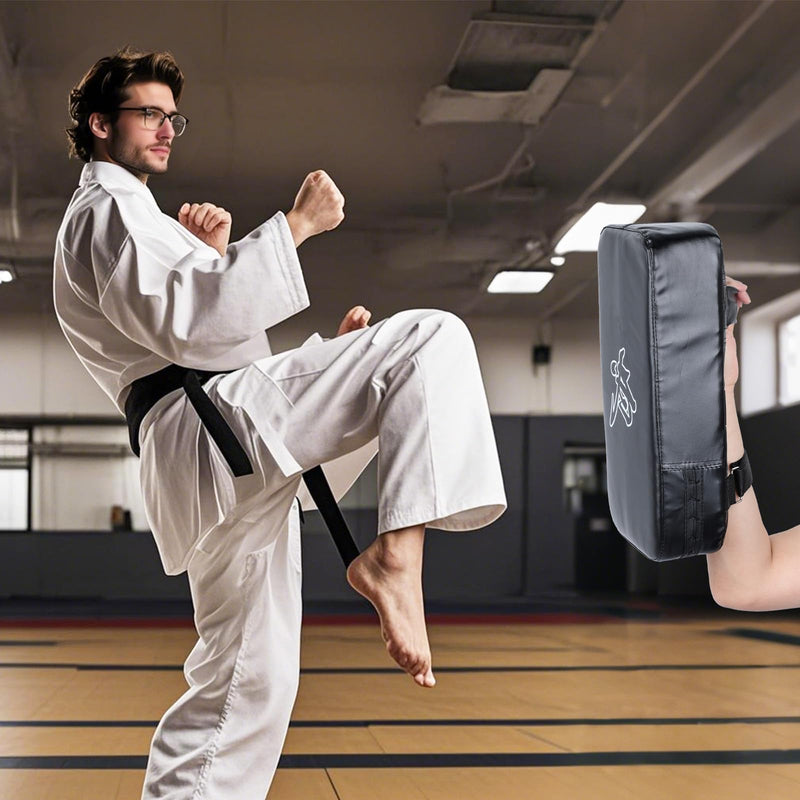 2 Pack Muay Thai Pad for Training Boxing Equipment Kicking Punching Shield Muay Thai Kickboxing Training Pad for MMA, Martial Arts, Karate, Taekwondo, Punching, Foot, Knee and Elbow Target