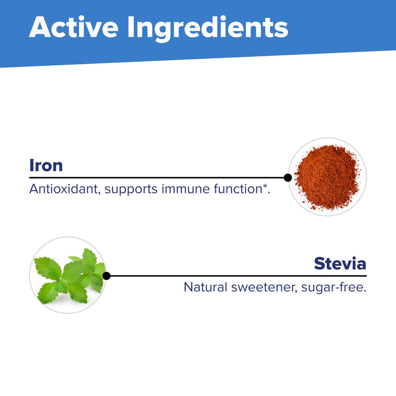 Superior Source Children?s Iron 5 mg - Ferrous Fumarate Supplement for Kids - Iron Supplement for Cell Health & Development Support - Supplement Tablets for Toddlers - 100 Instant Dissolve Tablets