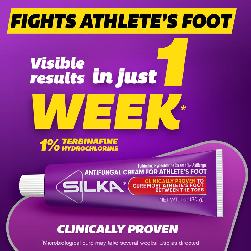 Silka Max Strength Antifungal Liquid & Cream Set - Powerful Relief for Toenail Fungus, Athlete's Foot, and Ringworm, Itch and Burn Relief - BeesActive Australia