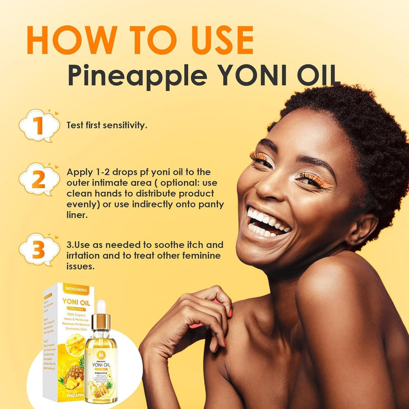 3 Pack Yoni Oil Feminine Oil for Women pH Balance - Feminine Deodorant with Pineapple Peach Strawberry Essential Oil, 1 fl oz/pc strawberry peach pineapple - BeesActive Australia