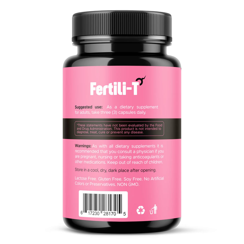 Fertili-t Female (90 Caps) Natural Fertility Support, Hormonal Balance & Prenatal Vitamins for Women, Conception Support, Natural Fertility Supplement with Aguaje & Red Maca (30-Day Supply) (1) 1
