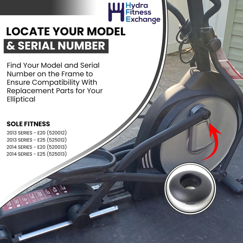 Outside Pedal Arm Bushing P270043 Works with Sole Fitness E25 FS3.5 FS5.4e Sole E20 Elliptical Parts