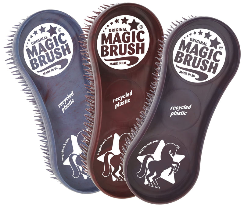 Kerbl Original Magic Brush brush sets horse brush horse care massage brush, Wildberry Recycled, set of 3 - BeesActive Australia
