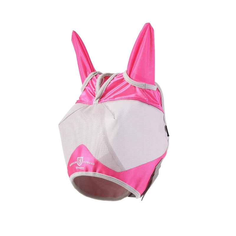 Harrison Howard Half Face Horse Fly Mask UV Protection and Breathable Mask for Equine Use Comfortable Fly Mask for Horses Magenta M Medium - BeesActive Australia