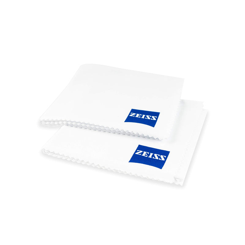 ZEISS MicroFiber Lens Cleaning Cloth (Pack of 2) JUMBO SIZE 2 Piece Cloth Set