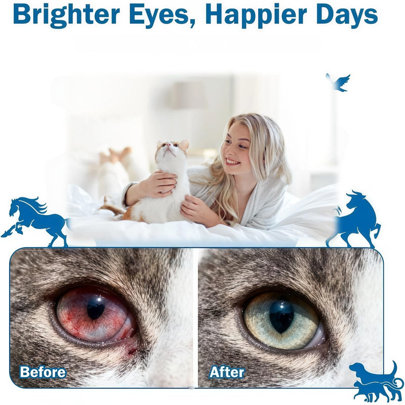 Dog Eye Gel for Gunky Eyes and Dry Eye Drops for Pets,Cat Soothing Eye Gel for Dry Eyes,Pet Eye Care for Dogs and Cats with Dog Eye Cleaner,Effective Eye Drops for Cats and Dogs Eye Gel,5g
