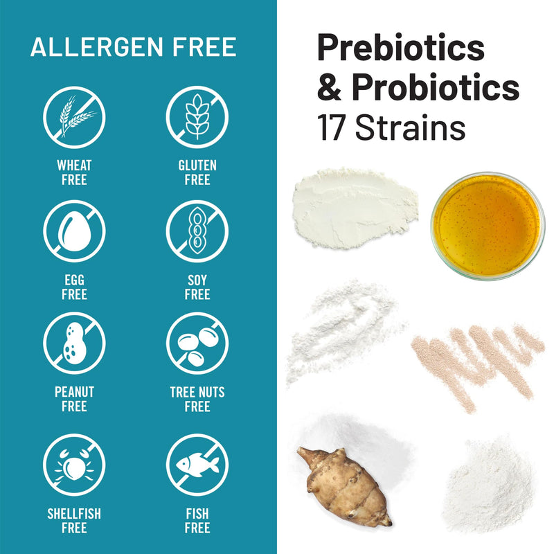 NatureWise Probiotics 60 Billion CFU - 17 Strains + Organic Prebiotics - Immune, Digestive & Gut Health Support for Women & Men - Vegetarian, Gluten-Free, Non-GMO - 30 Capsules[1-Month Supply] 30 Count (Pack of 1) - BeesActive Australia
