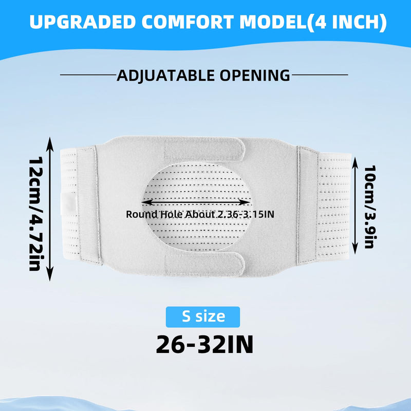 Ostomy Support Belt, Adjustable Stoma Support Belt Medical Ostomy Hernia Belt, Ileostomy Belt, Abdominal Ostomy Hernia Binder Supplies, Universal Ostomy Belt Helps Protection Ostomy Bag(Gray,M) M