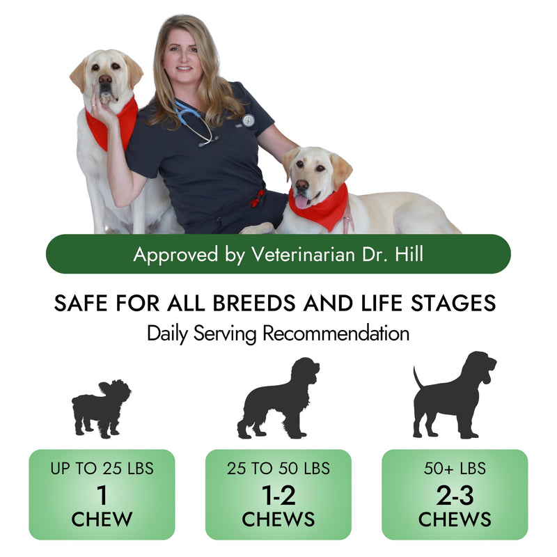 Pet Vet Allergy Relief Chews for Dogs (Beef Liver) – Itchy Skin Relief for Dog Allergies – Skin Irritation Treatment, Allergy Chews, Pet Probiotics – Dog Health