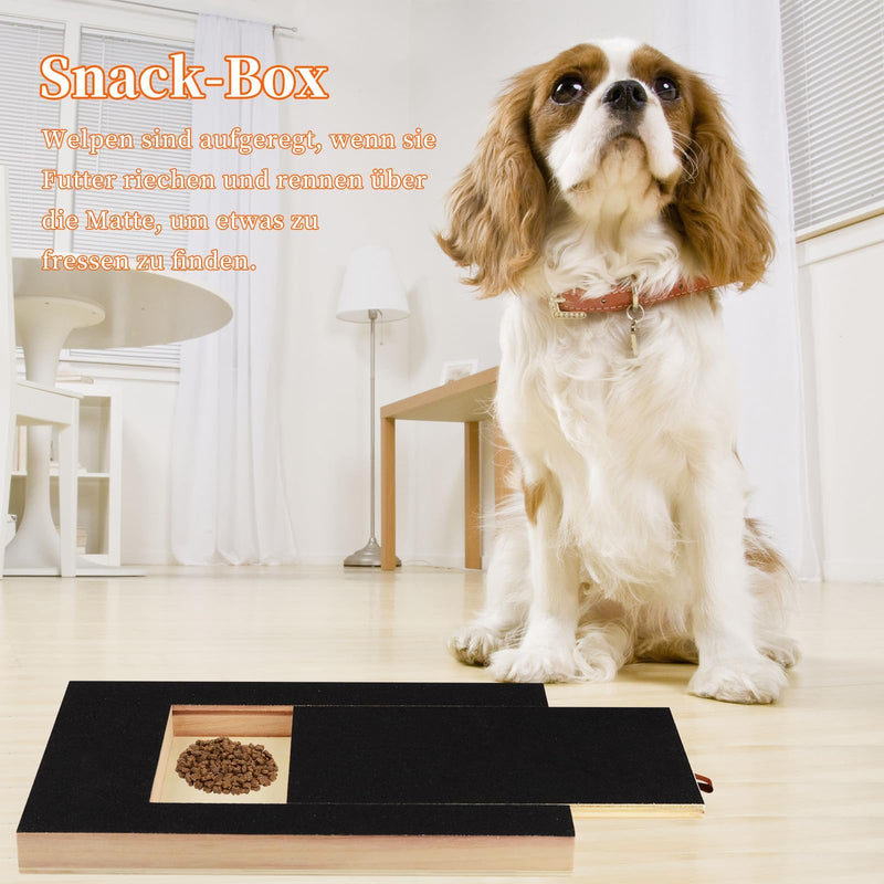 Scratching Board for Dogs with Treat Box 35x25x3cm, Scratch Pad for Nails, Stress-Free Pet Nail File Board, Alternative Claw Grinder for Dogs Nail Care - BeesActive Australia