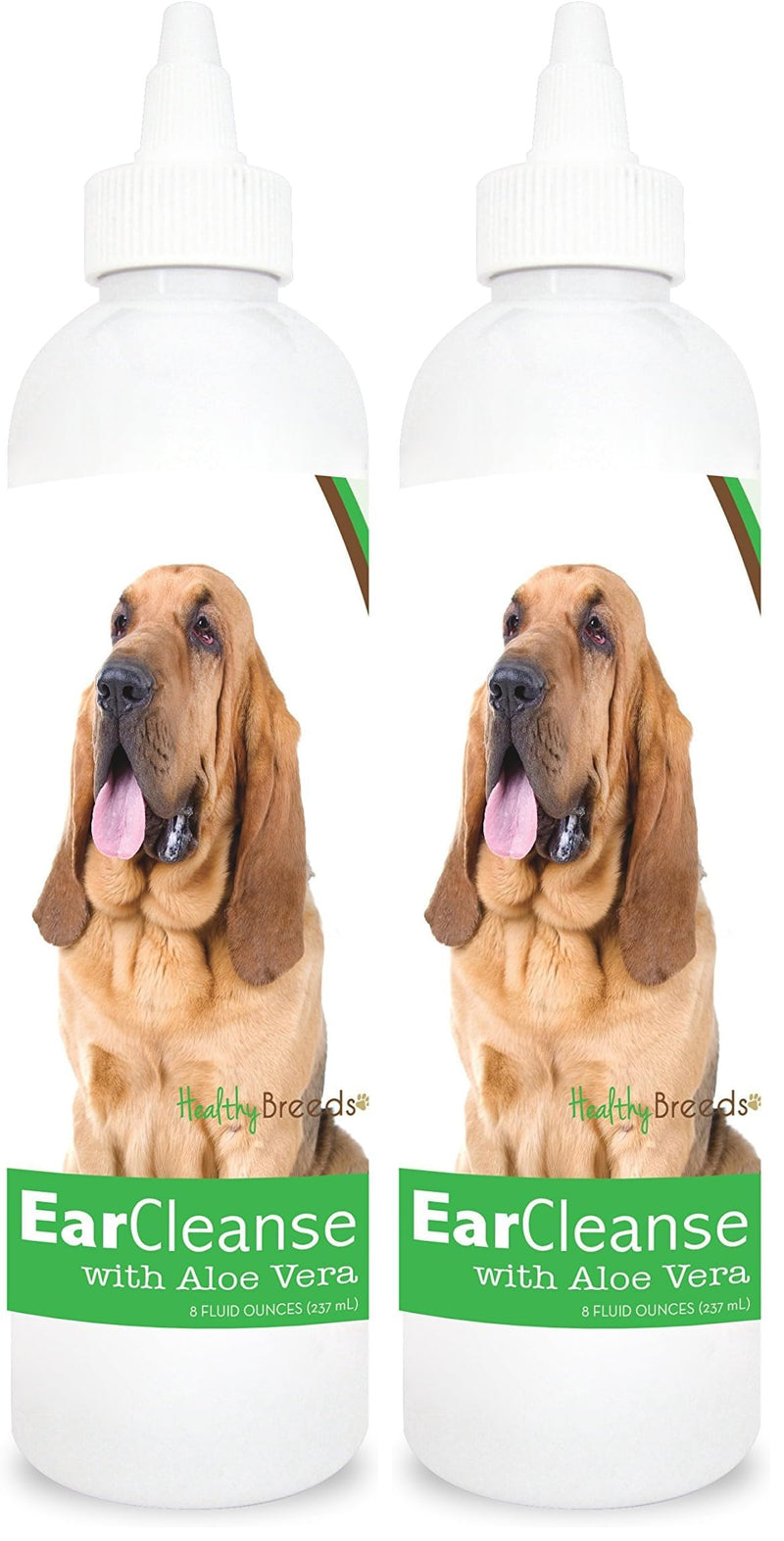 Healthy Breeds Bloodhound Ear Cleanse with Aloe Vera Cucumber Melon 8 oz (Pack of 2) Cucumber Melon 8oz (Pack of 2)