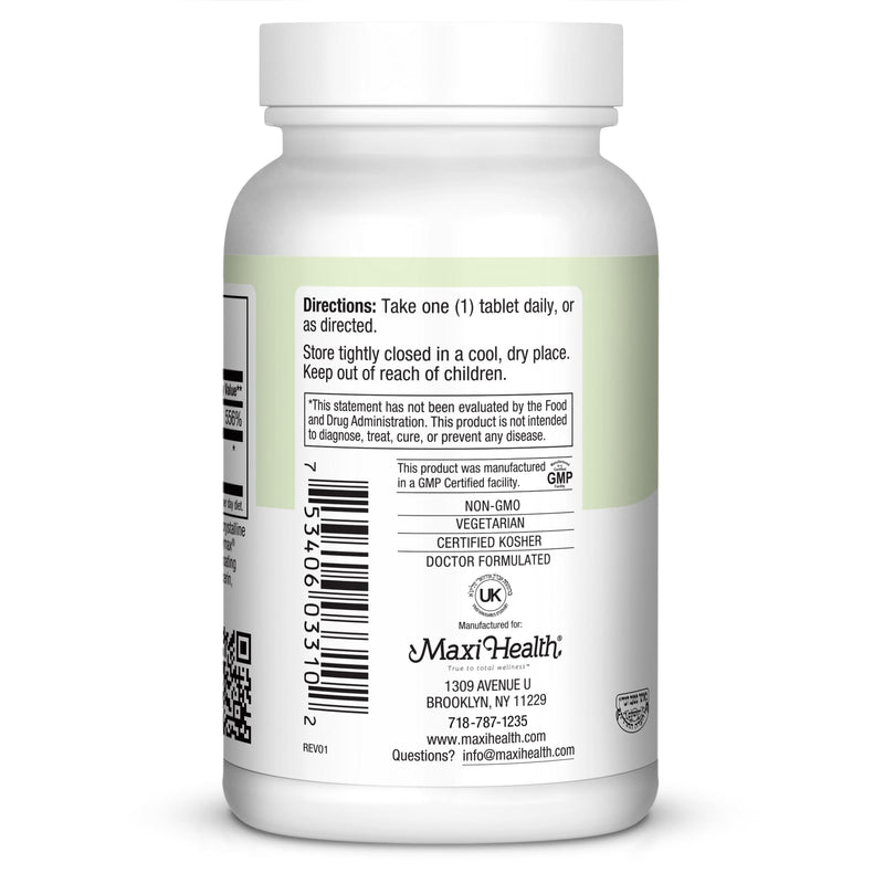 Maxi Health Max-C 500 Vitamin C Supplement – Vitamin C 500mg with Lemon Bioflavonoids Complex for Immune & Antioxidant Support – Vegan, Kosher – 100 Tablets | Kosher | Vitamin C with Bioflavonoids | Immune Health & Antioxidant Support | Vegetarian · No...